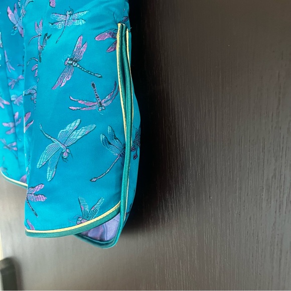 Vintage Dragonfly 100% Silk Cheongsam Tie Halter - Picture 3 of 13